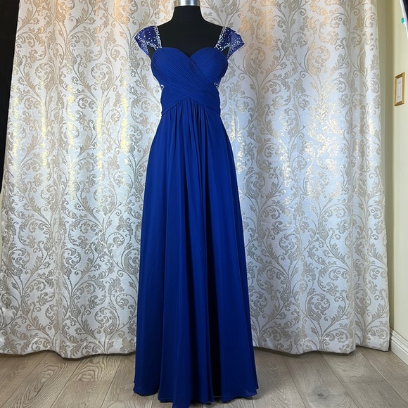 Meier Collection Dresses & Skirts - Meier Collection formal pleated bodice Illusion evening dress